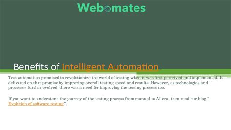 Benefits Of Intelligent Automation By Webomates Inc Issuu