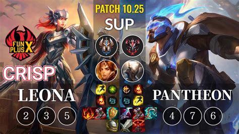 Fpx Crisp Leona Vs Pantheon Sup Kr Patch Youtube