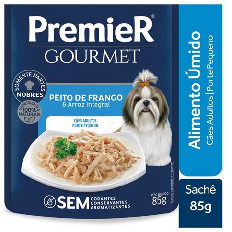 Ração Úmida Sachê PremieR Gourmet Cachorros Adultos Raças Pequenas