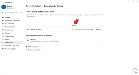 Cambiar Tama O De Fuente Y Letra Windows Solvetic