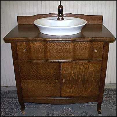 Antique bathroom vanity, Vintage bathrooms, New bathroom ideas