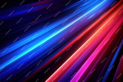 Premium Ai Image 3d Render Abstract Neon Background Colorful Glowing Lines