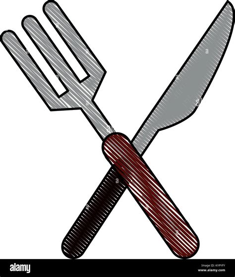 Restaurant Cutlery Symbol Stock Vector Image Art Alamy