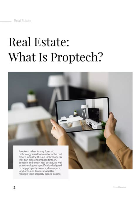 Real Estate What Is Proptech Pdf