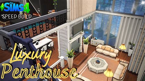 Luxury Penthouse 3 Bedroom Penthouse Speed Build No CC YouTube