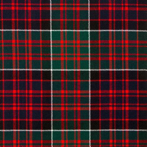 MacDonald Of Clanranald Modern Heavy Weight Tartan Fabric Lochcarron