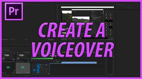 How To Create A Voice Over In Adobe Premiere Pro Cc Youtube