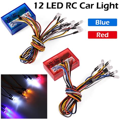 AUSTAR 12 LED RC Lights Kit For 1 10 1 8 RC Car HSP Traxxas TAMIYA