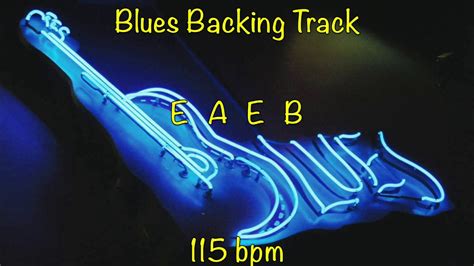 Blues Backing Track In E 115 Bpm Youtube