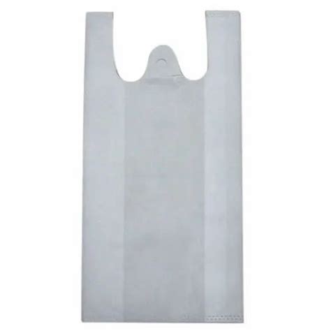 Plain White Non Woven W Cut Bags For Grocery Rs Kilogram Glance