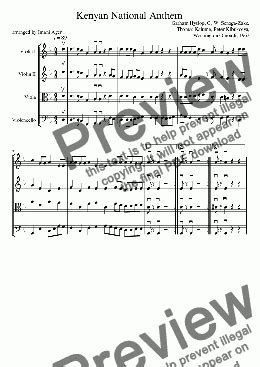 Kenyan National Anthem - Download Sheet Music PDF file