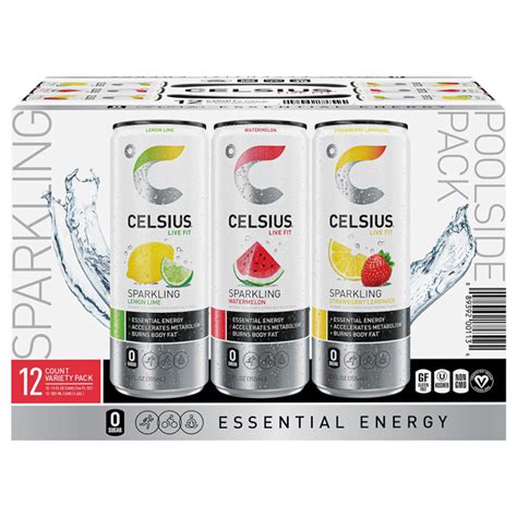 Save On Celsius Live Fit Sparkling Energy Drink Poolside Variety Pack