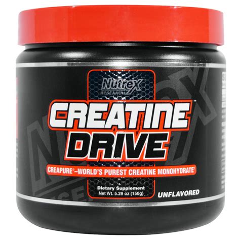 Nutrex Research Creatine Drive Creatine Monohydrate Unflavored 5 29 Oz 150 G Iherb