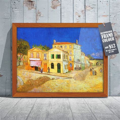 Art Prints Art Prints 30x40cm Painting And Art The Yellow House By Vincent Van Gogh