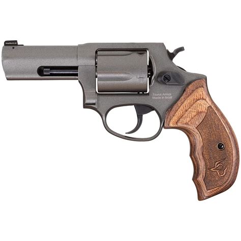 Taurus 605 357 Mag 3 5rd Mag Tungsten N S Wood Grip Revolver 2 6053cns For Sale