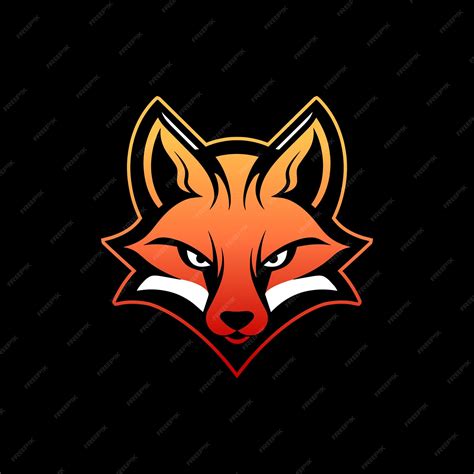 Premium Vector | Scary expressive fox head logo illustration mascot for ...