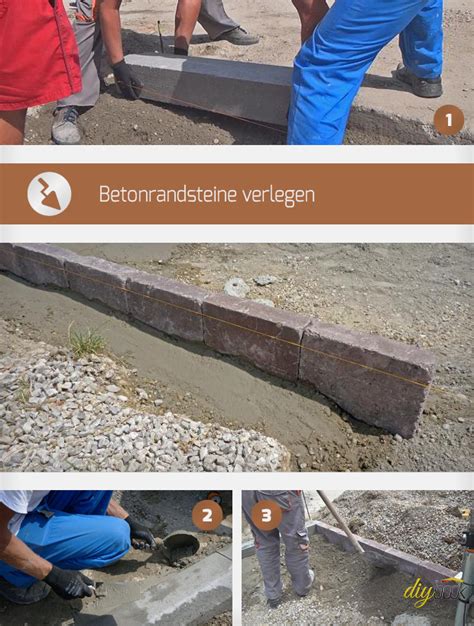 Randsteine Setzen Anleitung Um Betonrandsteine Zu Verlegen