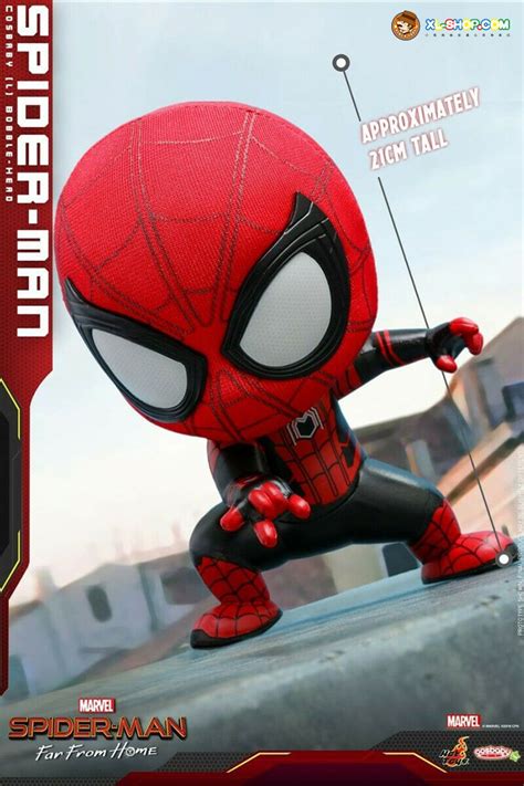 Hot Toys Spider Man Far From Home COSB Spider Man Cosbaby L Bobble Head