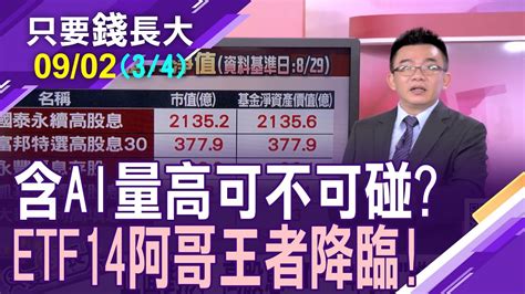 存台股etf成全民運動淨值跑贏市價etf含金量高00878奪去0056光環 但證明薑是老的辣【20230902第34段只要錢長大