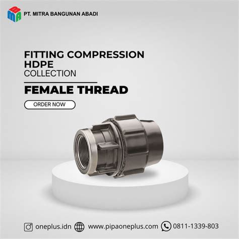 Jual Female Thread Adaptor Hdpe Compresion Fitting Sambungan Pipa