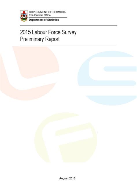 Labour Force Survey Preliminary Report 2015 150806 | Labour Economics ...