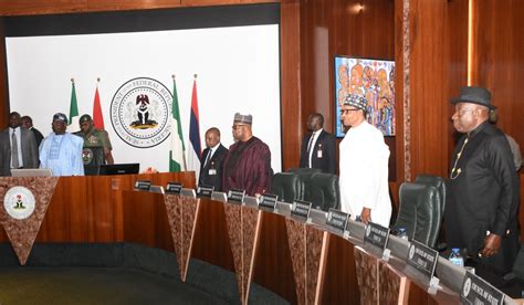 BREAKING Jonathan Buhari Other National Council Of State Members