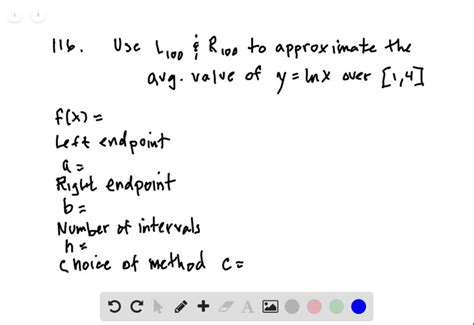 Solvedin The Following Exercises Approximate The Average Value Using