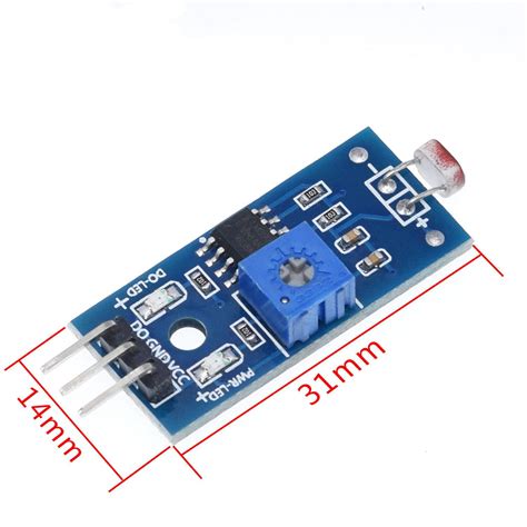 LDR Photoresistor Light Detection Sensor Photosensitive brightness resistance sensor module ...