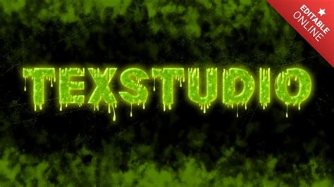 TexStudio Toxic Text Effect Generator