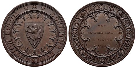 Leopold I 1830 1865 Bronzemedaille 1846