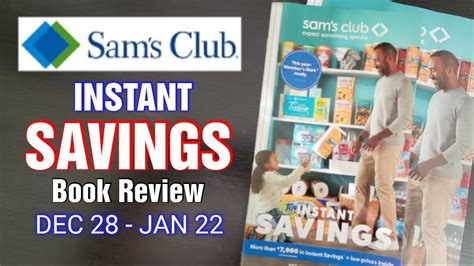 Sam S Club Instant Savings Event Book Review For January Youtube