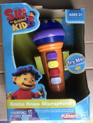 RARE Sid The Science Kid Gotta Know Microphone New PBS Jim Henson Playskool | #3243097633