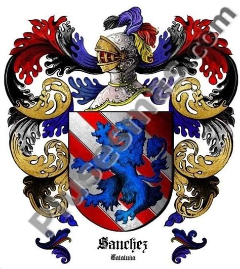 Escudo Del Apellido Sánchez Cataluña