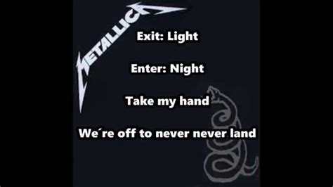 Metallica Enter Sandman Lyrics Youtube