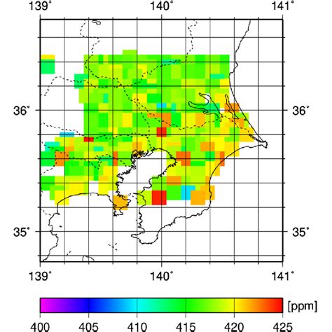 Example Of Xco Composite Map Observed By Gosat With Its Specific