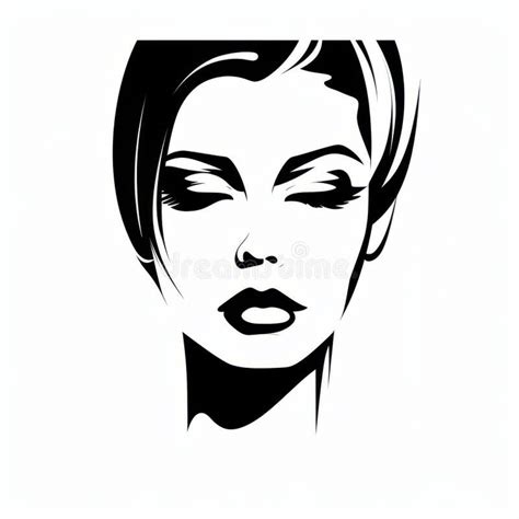 Bold And Glamorous Free Graphic Illustration Of A Woman S Face Stock