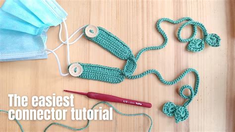 Connector Crochet For Earloop Mask Tutorial Kalung Konektor Masker