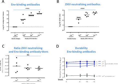 A Single Immunization With Ad26zikvm Env Dose Dependently Induces