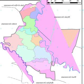 Administrative map of Baghdad Governorate | Download Scientific Diagram