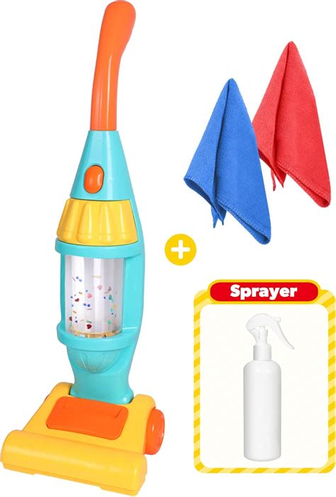 Buy Kids Vacuum Cleaner Toy Set, Toy Vacuum Cleaner With Light ...