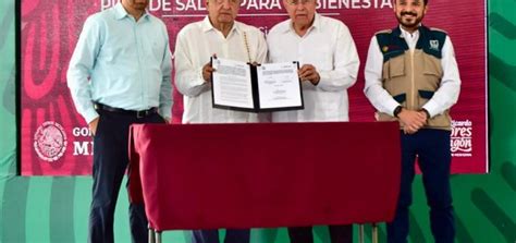 Rocha Y Amlo Firman Convenio Para Federalizar Los Servicios De Salud