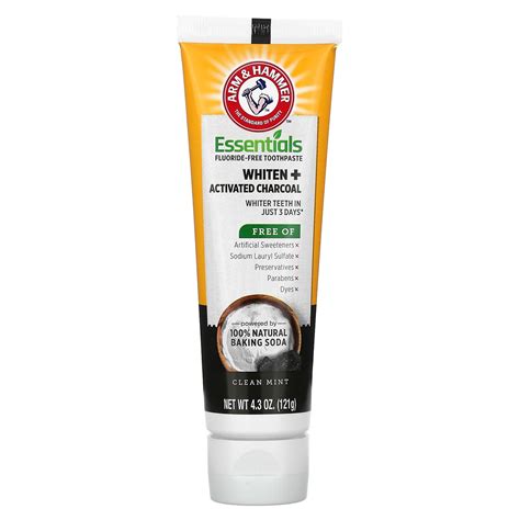 Arm Hammer Whiten Activated Charcoal Fluoride Free Toothpaste