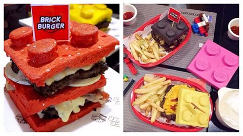 A Restaurant Is Serving Lego Brick Burgers And Were Suddenly Very