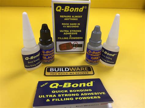 Q Bond QB2 Ultra Strong Adhesive Filler Powder Black Grey 10