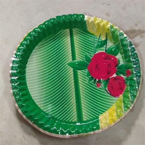 Green Printed Paper Plate At ₹ 08piece Printed Paper Plate In