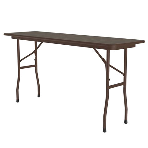 Correll Cf1860m 60 Rectangular Folding Table W Walnut Melamine Top 29h