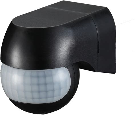 Led Me Infrared Motion Sensor St In Black Colour Ip Weatherproof