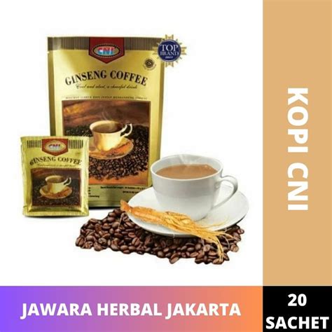 Jual Kopi Cni Ginseng Coffee Sachet Original Menambah Stamina