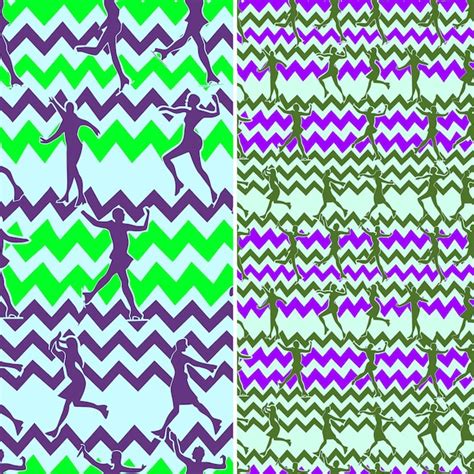 Premium Psd A Set Of Different Patterns With Different Colored Lines