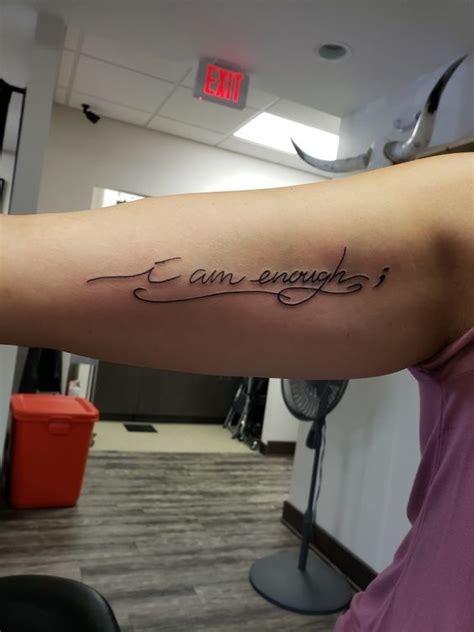 Share More Than 70 I Am Enough Tattoos Latest In Cdgdbentre